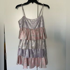 Women’s Iridescent Multicolor Layered Dress